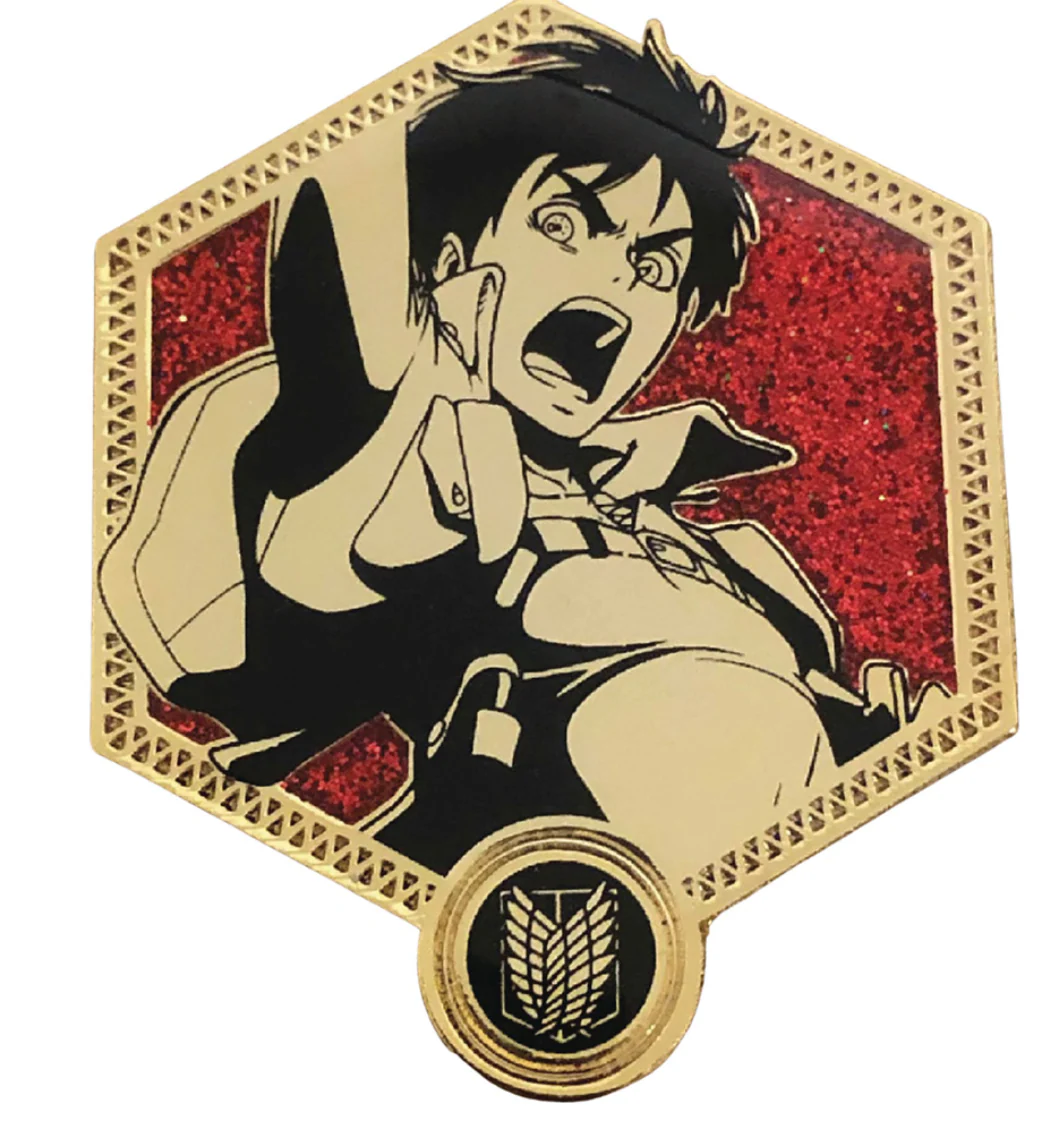 Attack on Titan Enamel Pin: Golden Series - Eren Yeager *LAST CHANCE*