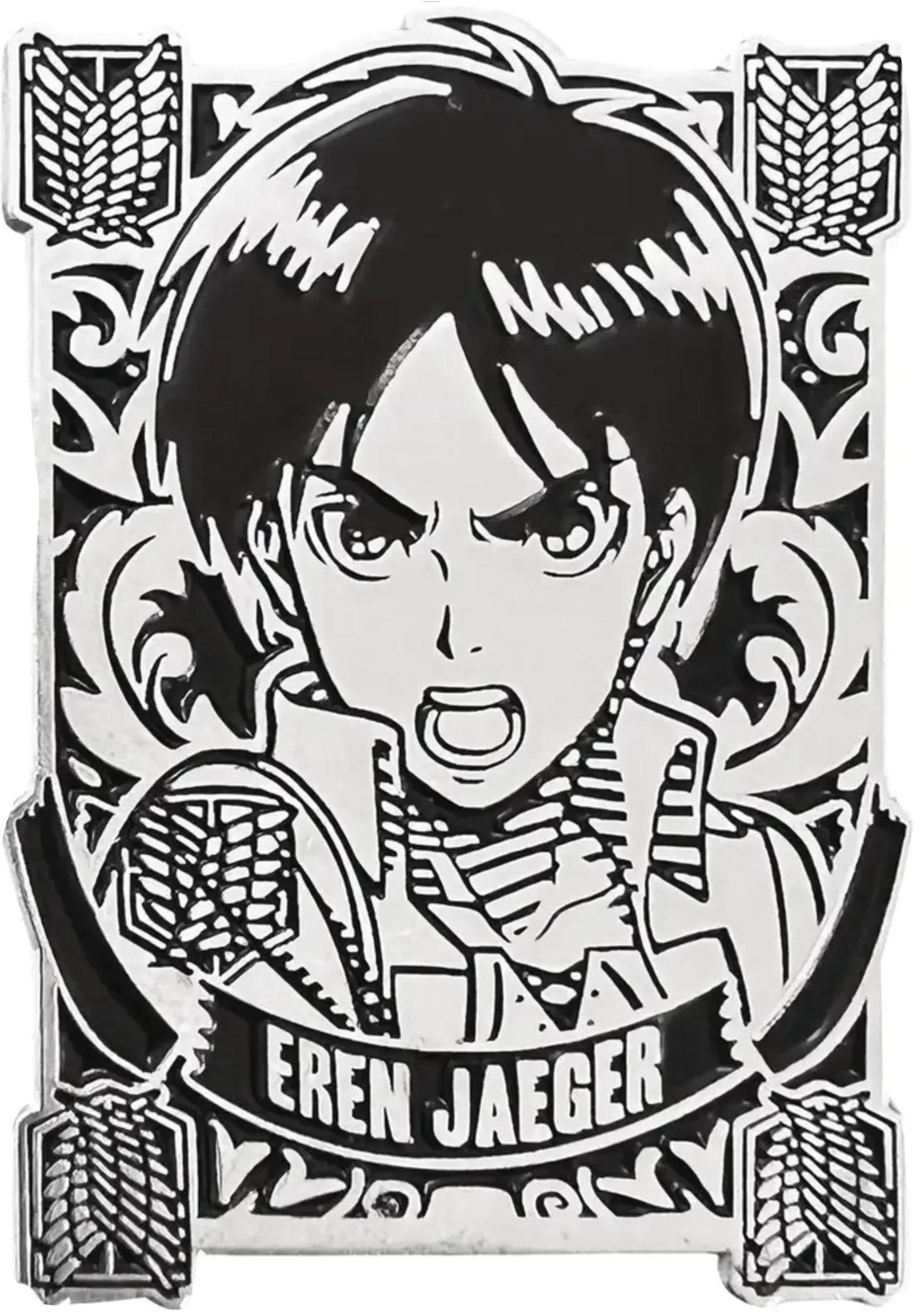 Attack on Titan Silver Badge Eren Pin *LAST CHANCE*