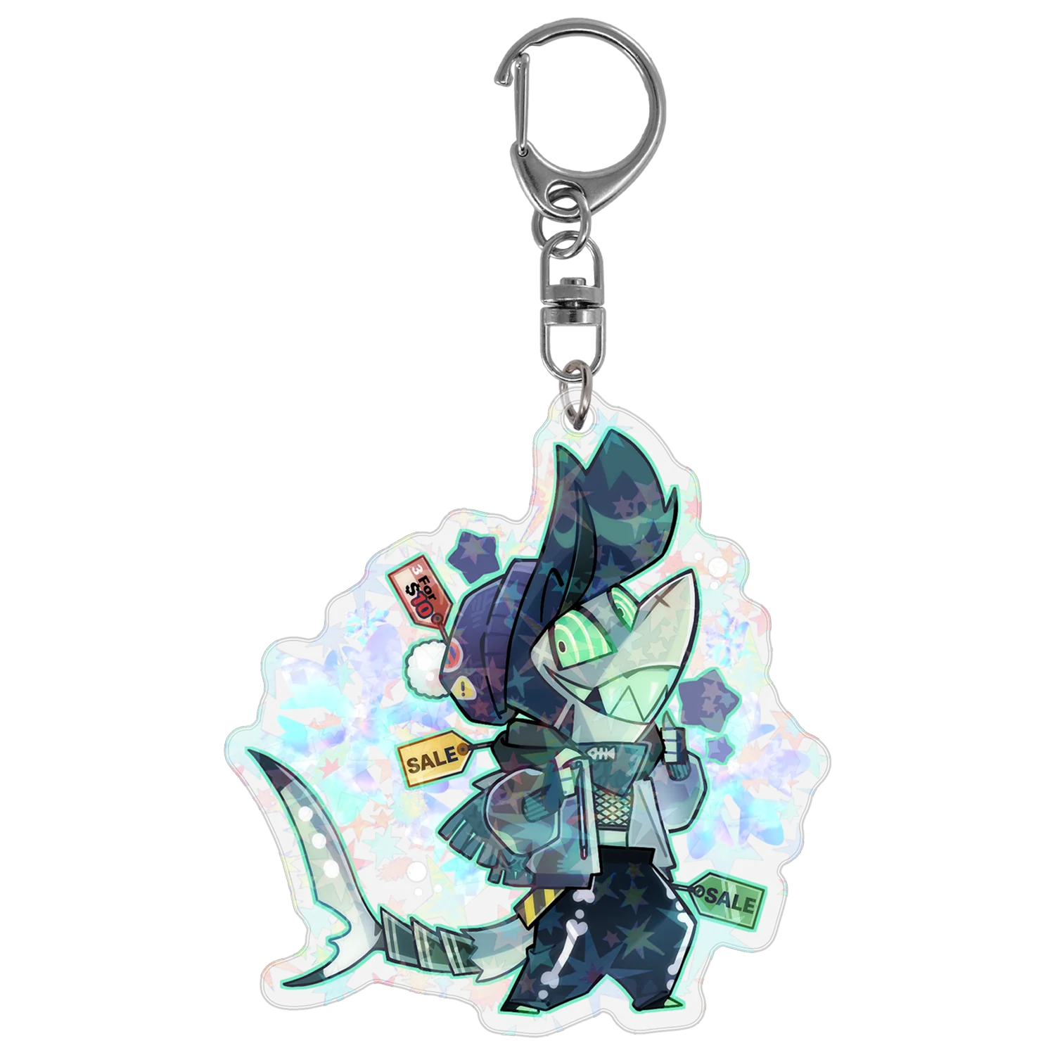 Chaz - Cozy Winter - Holographic Keychain *LIMITED STOCK*