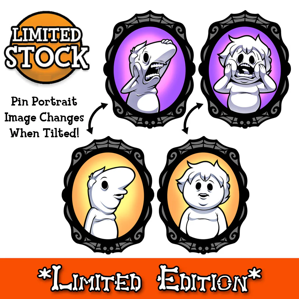 Chris and Zach Portraits - Lenticular Pin Set *SALE*