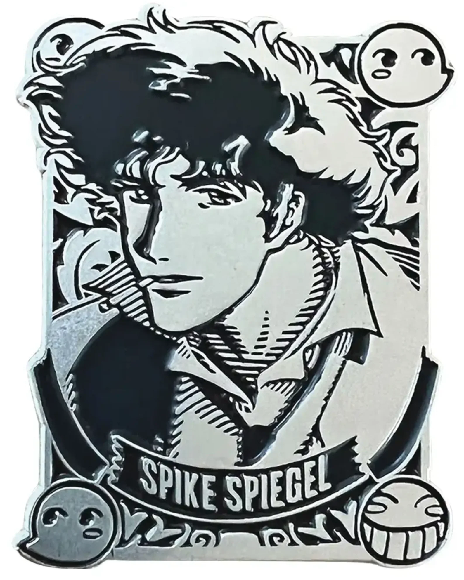 Cowboy Bebop Silver Badge Spike Pin *LAST CHANCE*