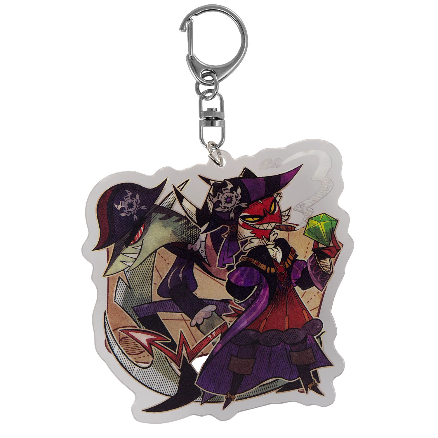 Crimson and Alessio - Pirates - Summer Keychain