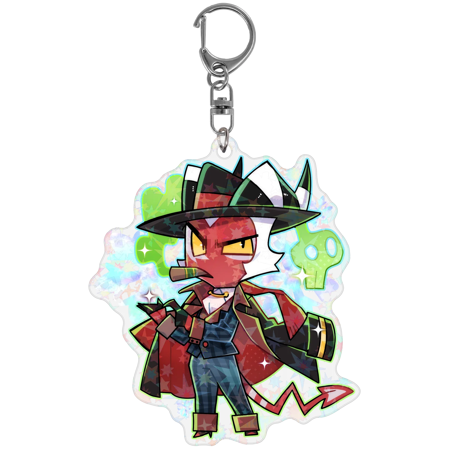 Crimson - Cozy Winter - Holographic Keychain *LIMITED STOCK*