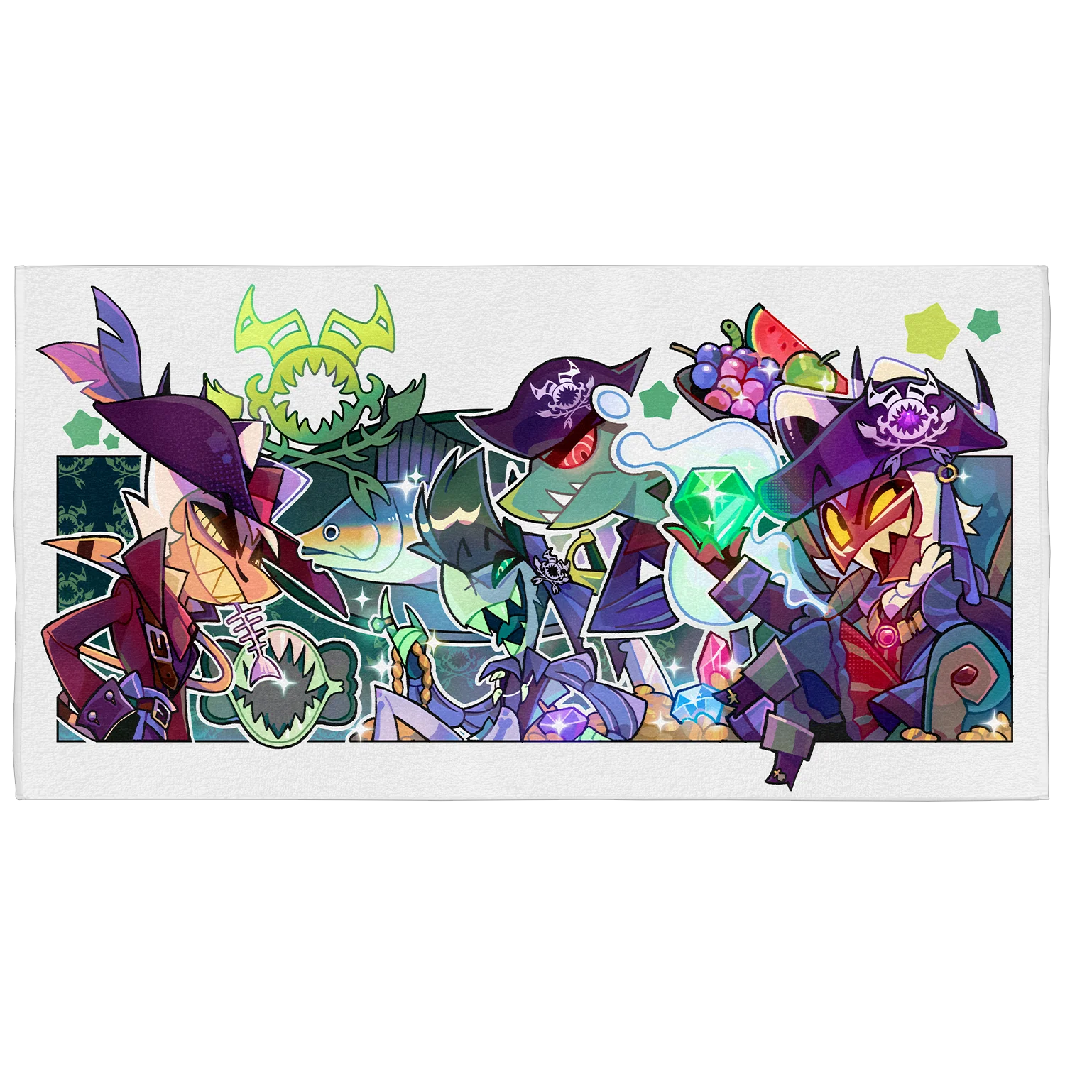 Crimson's Ship Beach Towel
