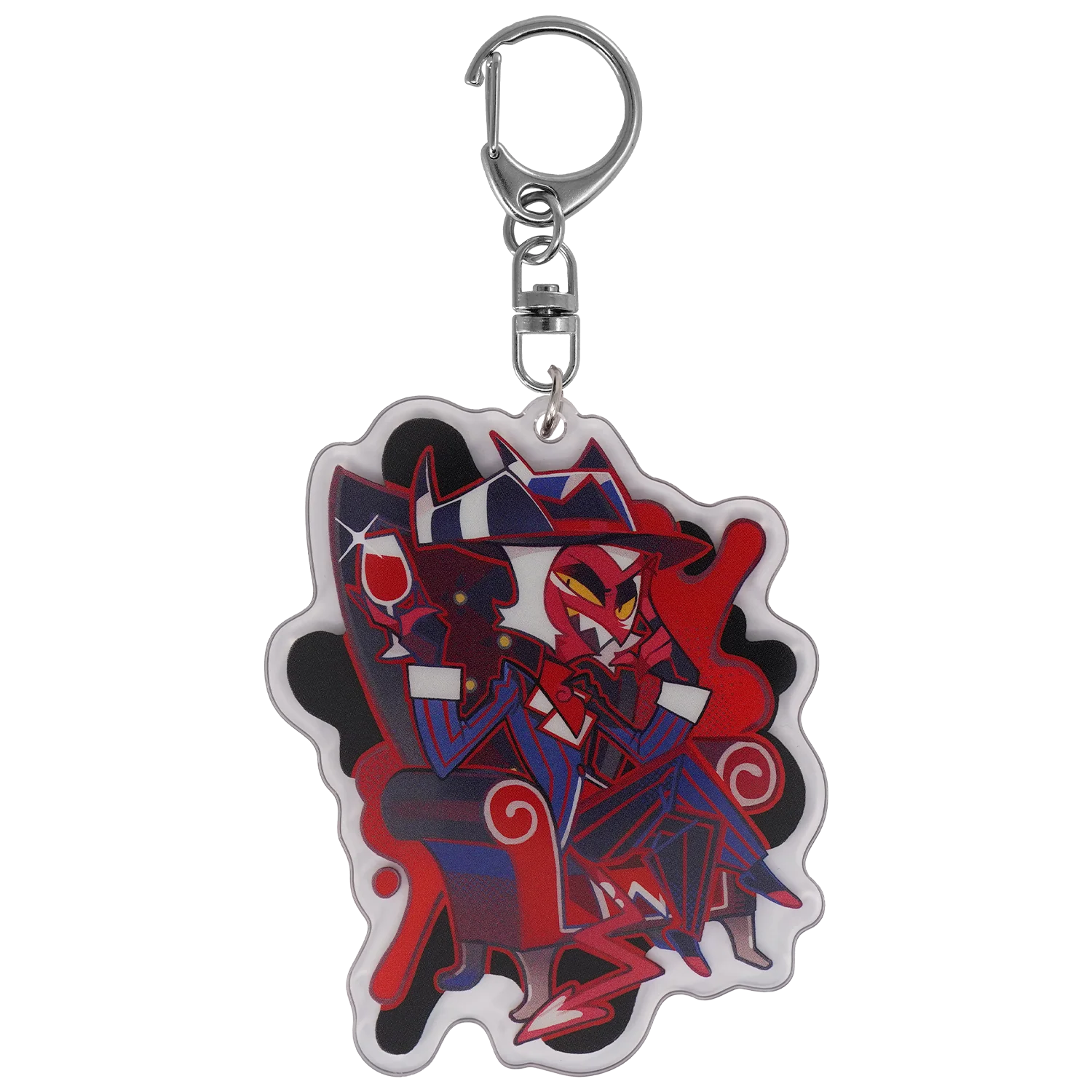Exes and Oohs - Crimson Acrylic Keychain *LIMITED STOCK*