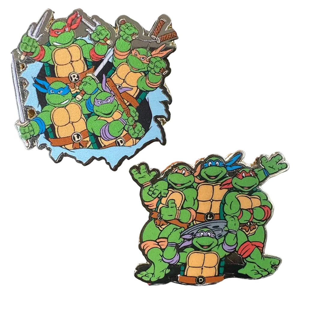 Famous 80's Poses - TMNT 2 PINSET *LAST CHANCE*