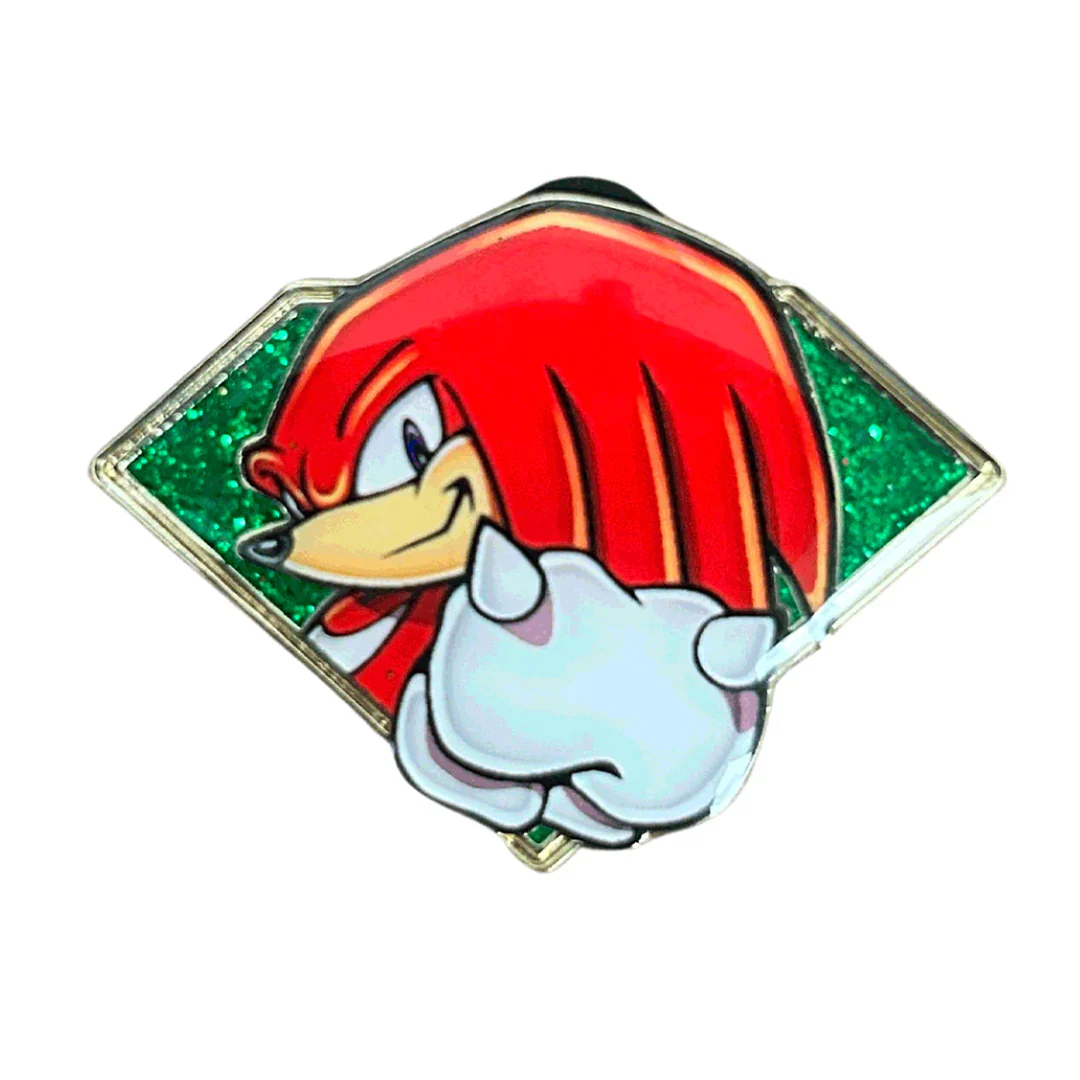Golden Seires 2: Emerald Knuckles - Sonic The Hedgehog Pin