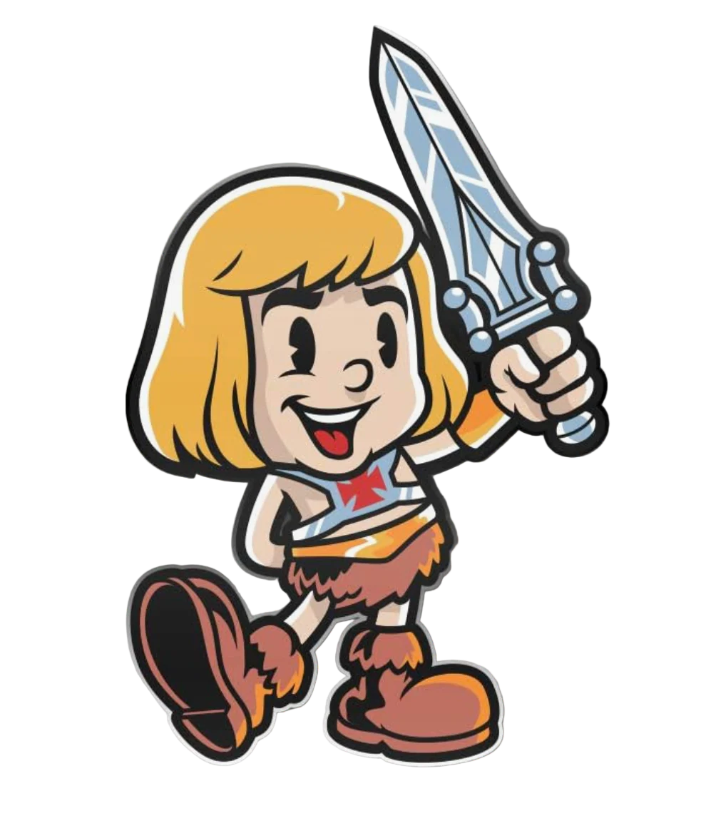 Harebrained!  Vintage He-Man Pin *LAST CHANCE*