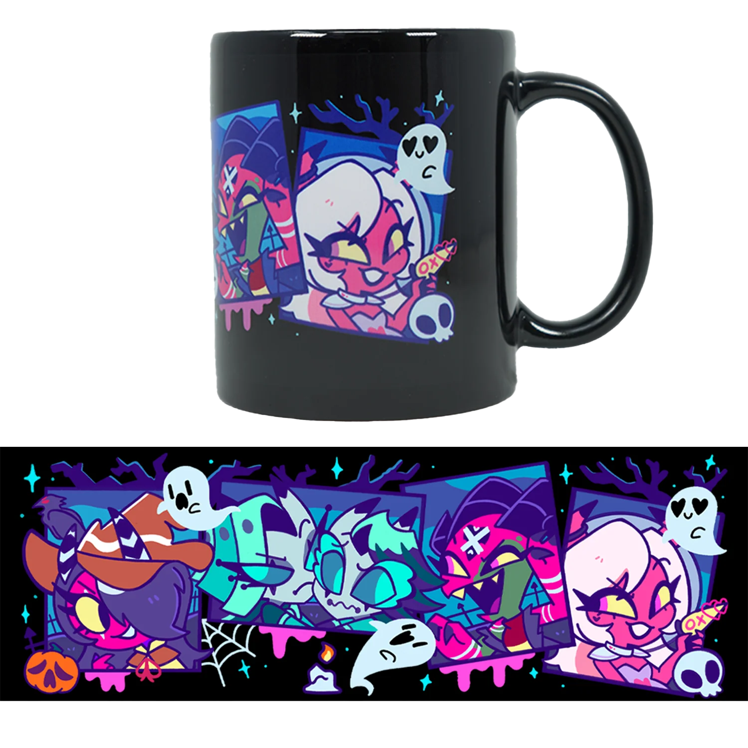 Haunted House Black Mug *FINAL SALE*