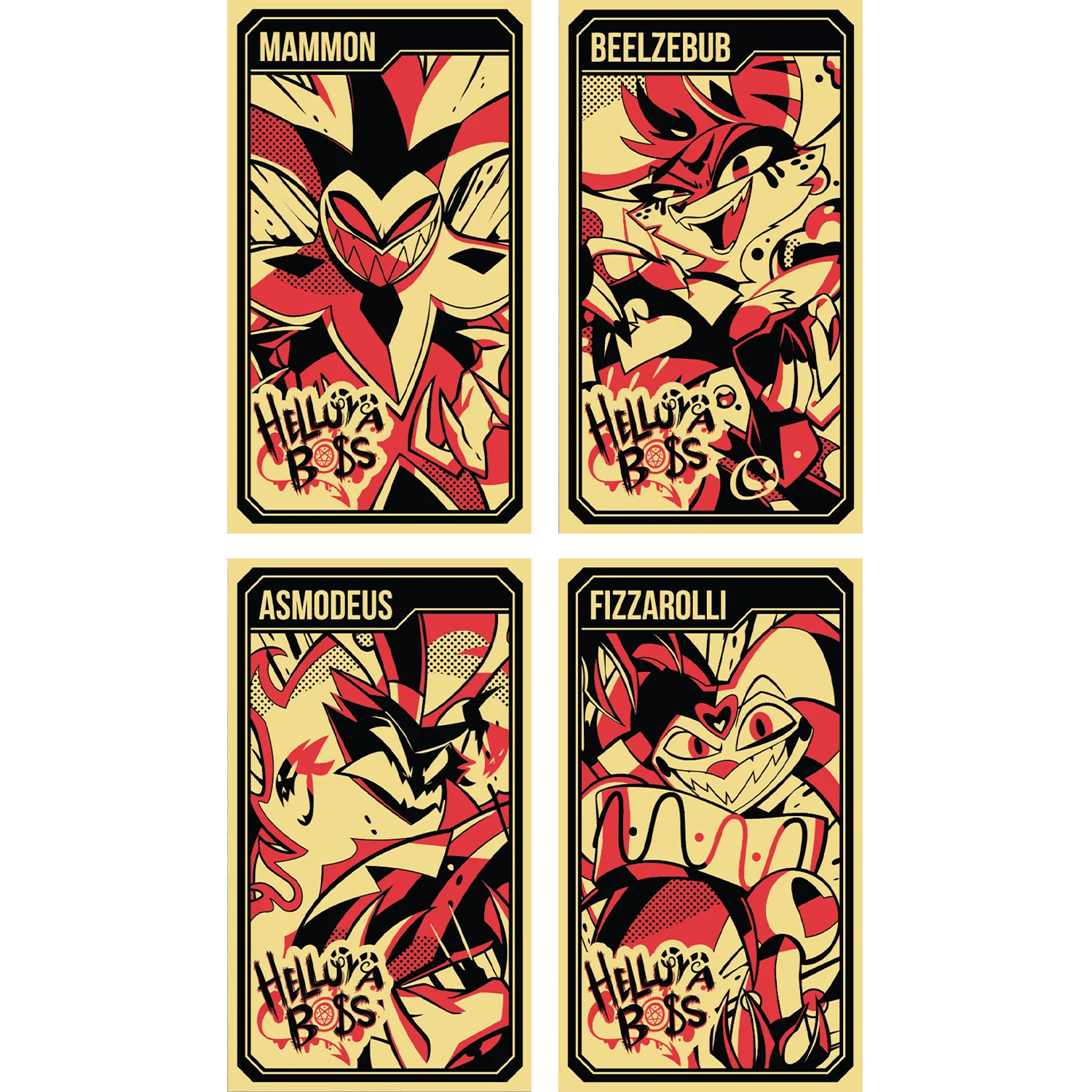 Helluva Boss Collectible Metal Cards - Series 1 - Wave 3 GOLD *FINAL SALE*