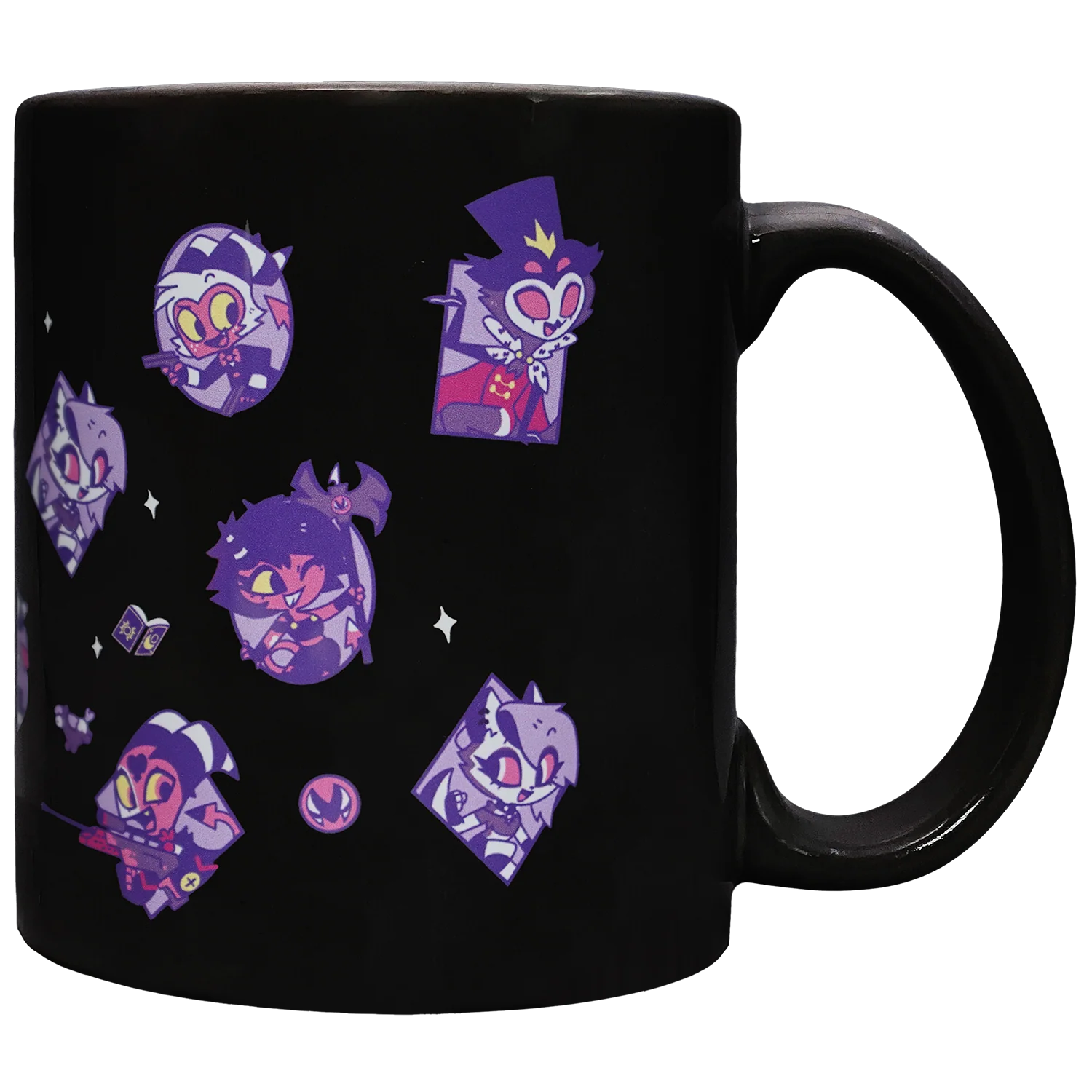 Helluva Boss Pattern Black Mug *LIMITED STOCK*