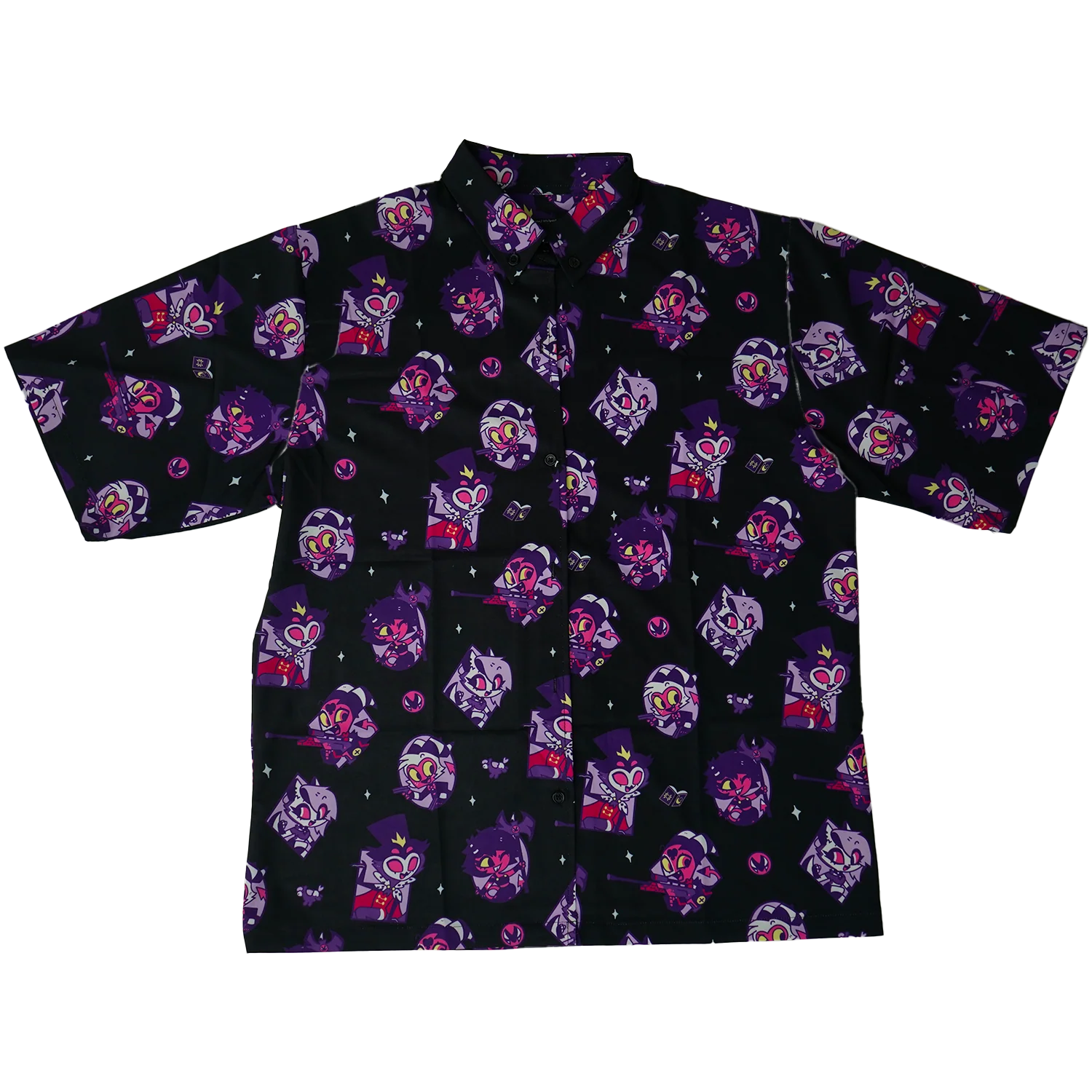 Helluva Boss Pattern - Button Up Shirt