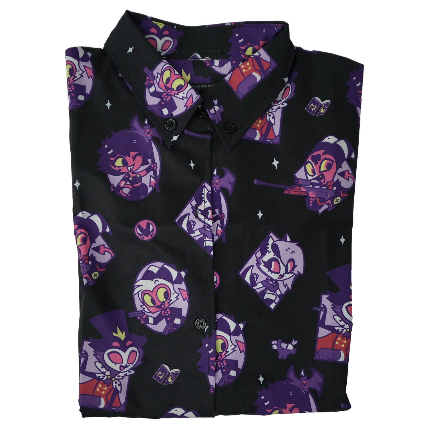 Helluva Boss Pattern - Button Up Shirt - Image 2