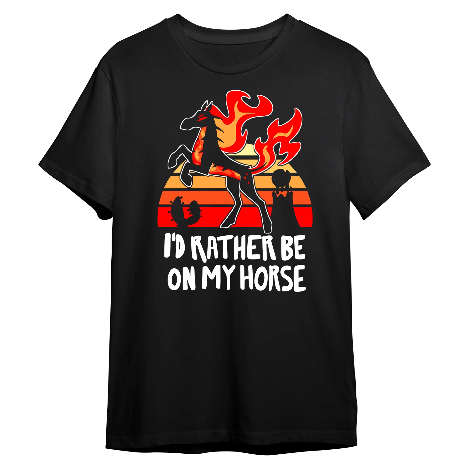 I'd Rather Be On My Horse T-Shirt *PRE-ORDER* - Image 2