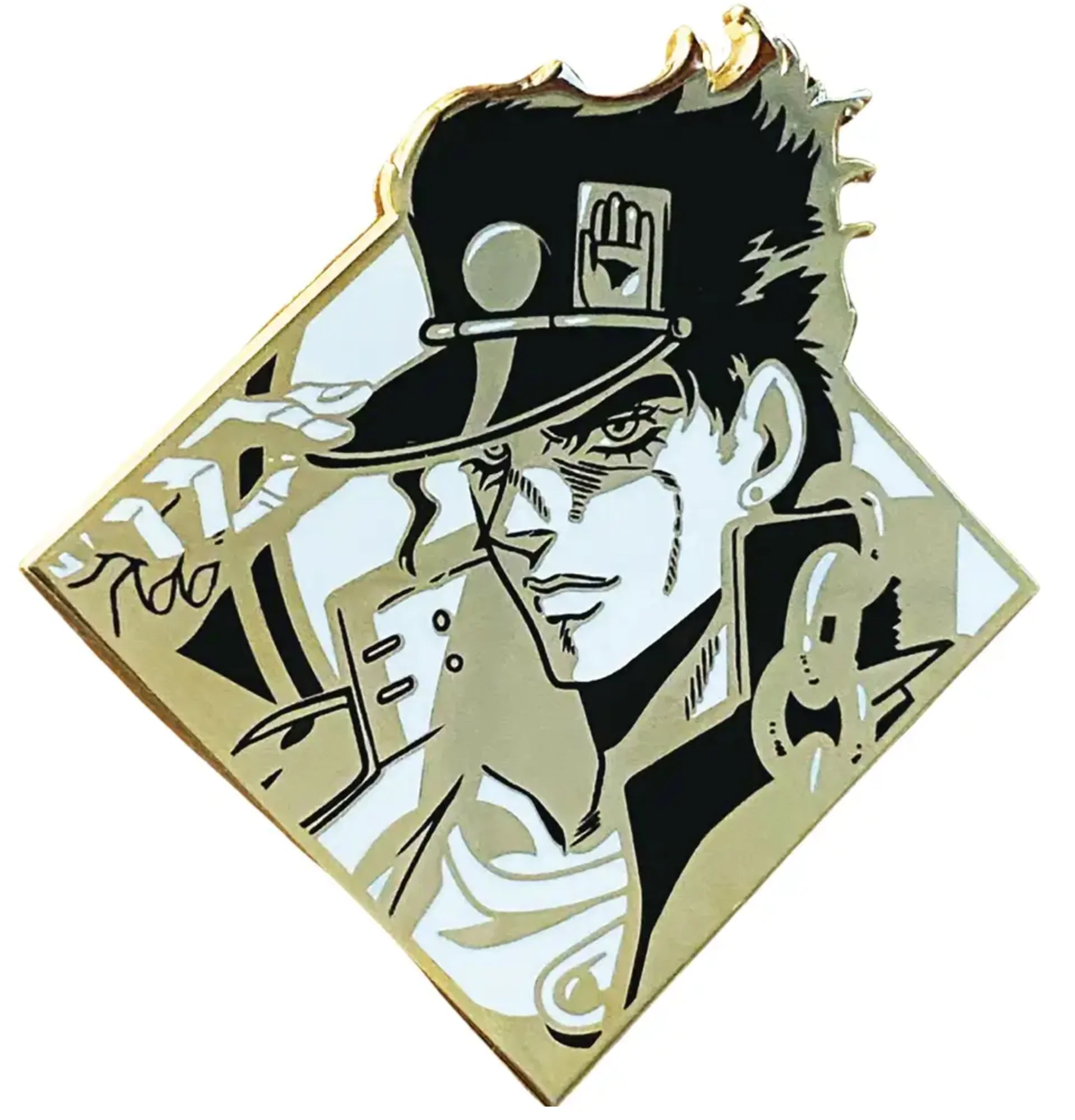 Jojos Bizarre Adventure Zms 10th Ann Ltd Ed Jotaro Pin *LAST CHANCE*