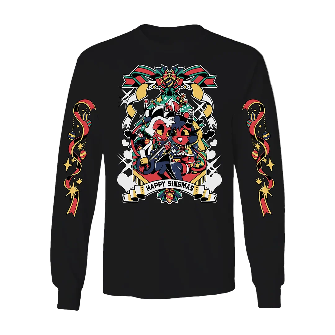 Long Sleeve Shirt - Sinsmas 2024 - Millie + Moxxie w/Printed Sleeves *LAST CHANCE*