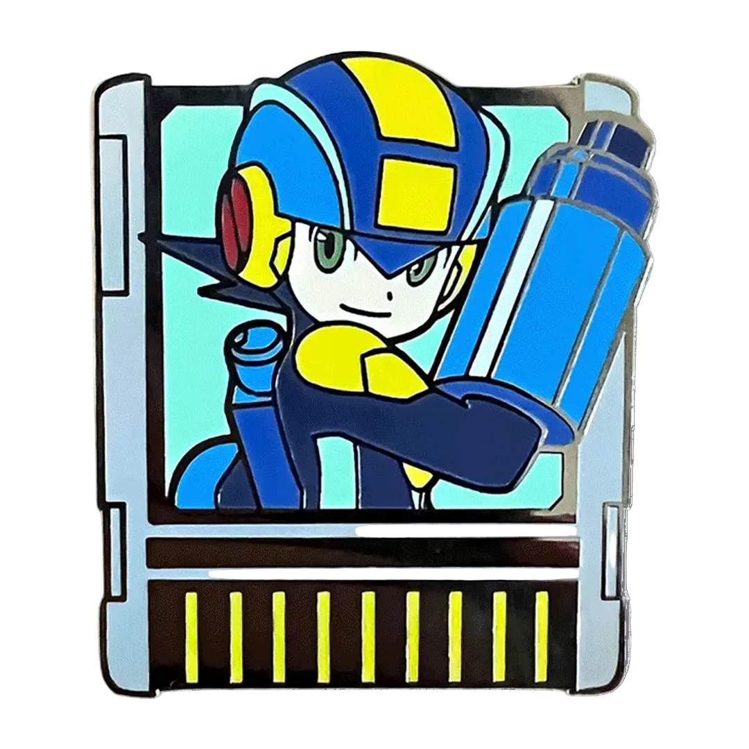 Megaman.EXE Navi Chip - Mega Man Enamel Pin