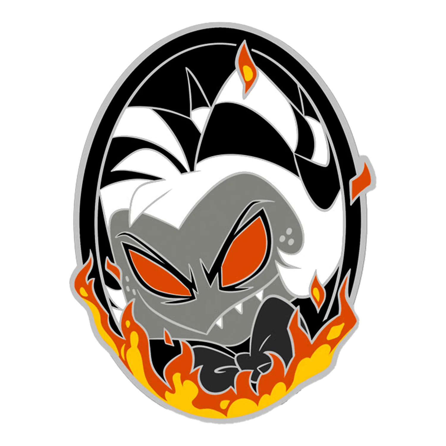 Moxxie Fiery Portrait - Enamel Pin *FINAL SALE*