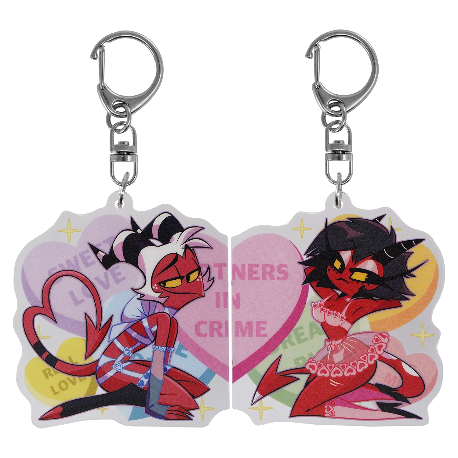Moxxie x Millie - Valentines 2025 Couple Magnet Acrylic Keychain