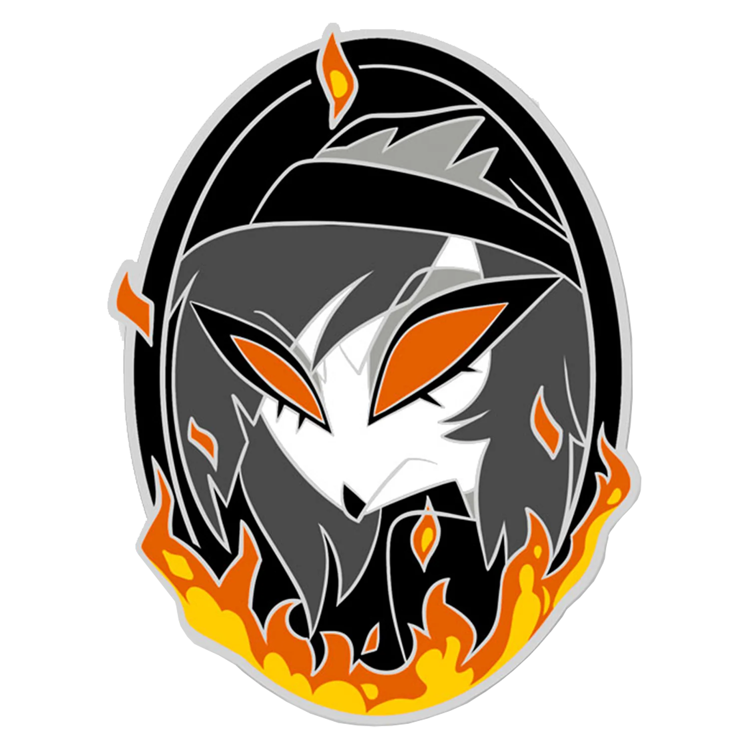 Octavia Fiery Portrait - Enamel Pin *FINAL SALE*