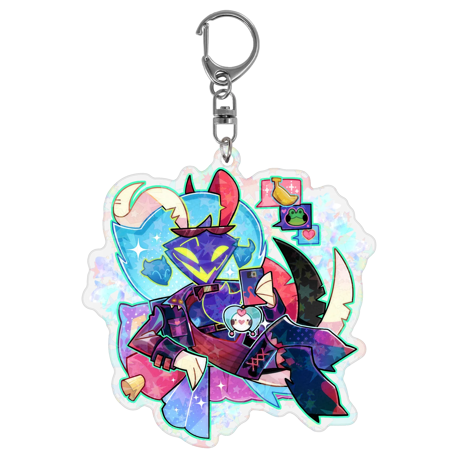 Ozzie - Cozy Winter - Holographic Keychain *LIMITED STOCK*