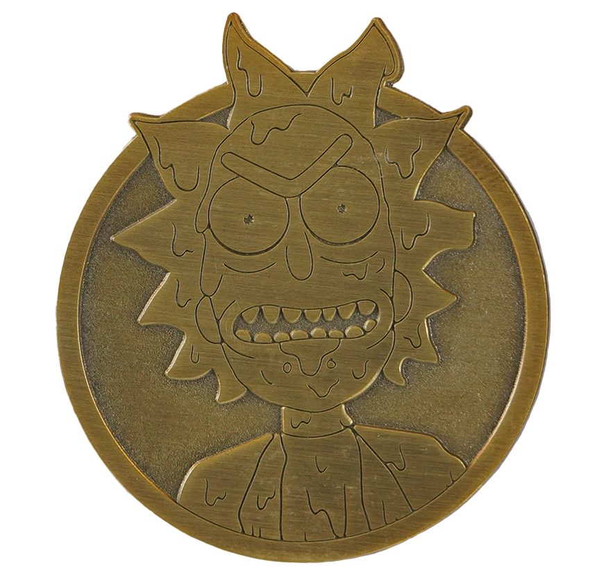 Rick and Morty: Antique Gold Toxic Rick Pin *LAST CHANCE*