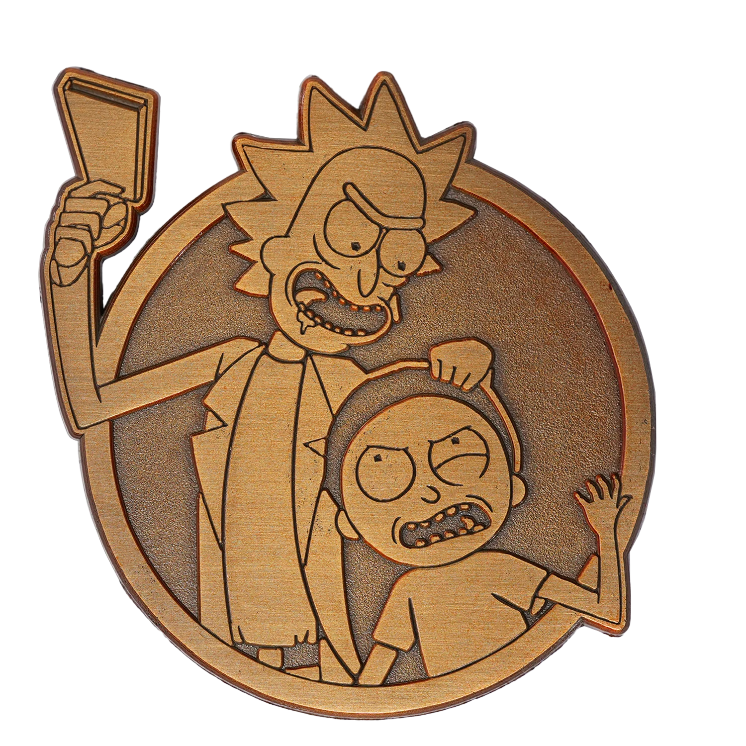 Rick and Morty Gold Noog Enamel Pin *LAST CHANCE*
