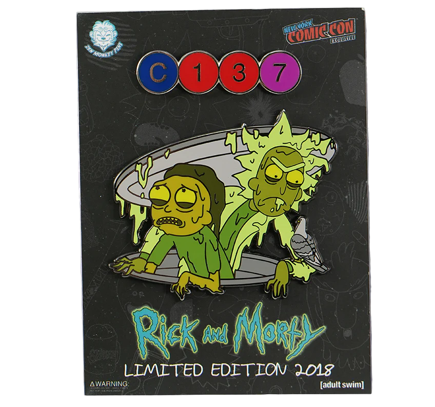 Rick and Morty: NYC Sewer Pin Set *LAST CHANCE*