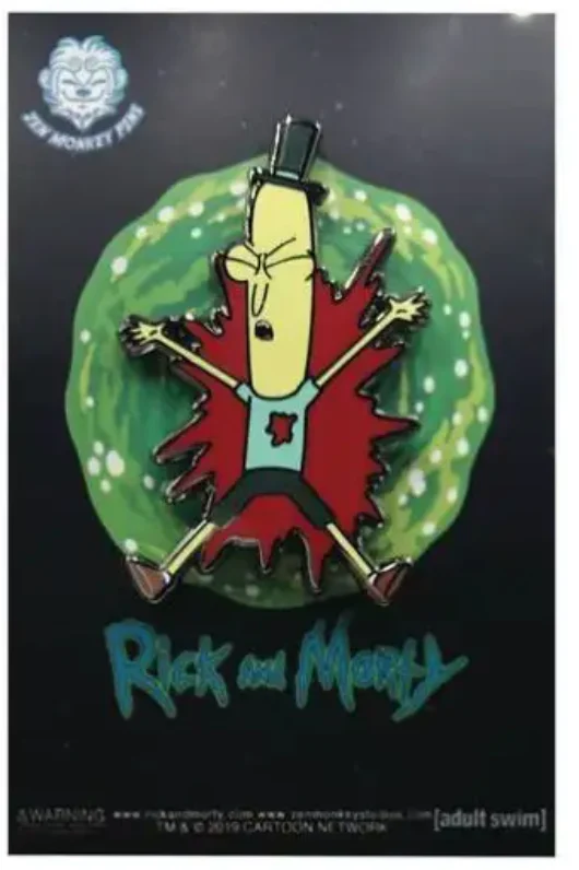 Rick and Morty Poopy Butthole Shot Pin *LAST CHANCE*