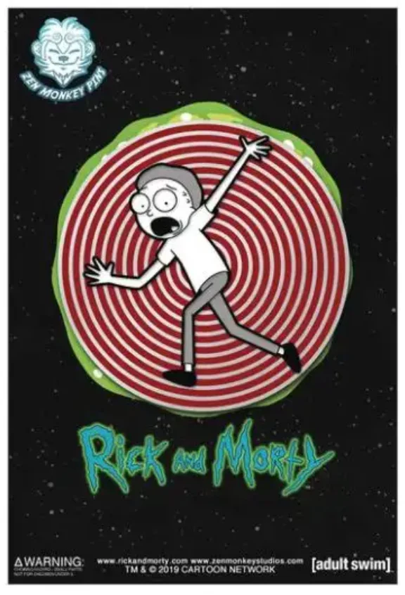 Rick and Morty Spinner Vortex Morty Pin *LAST CHANCE*