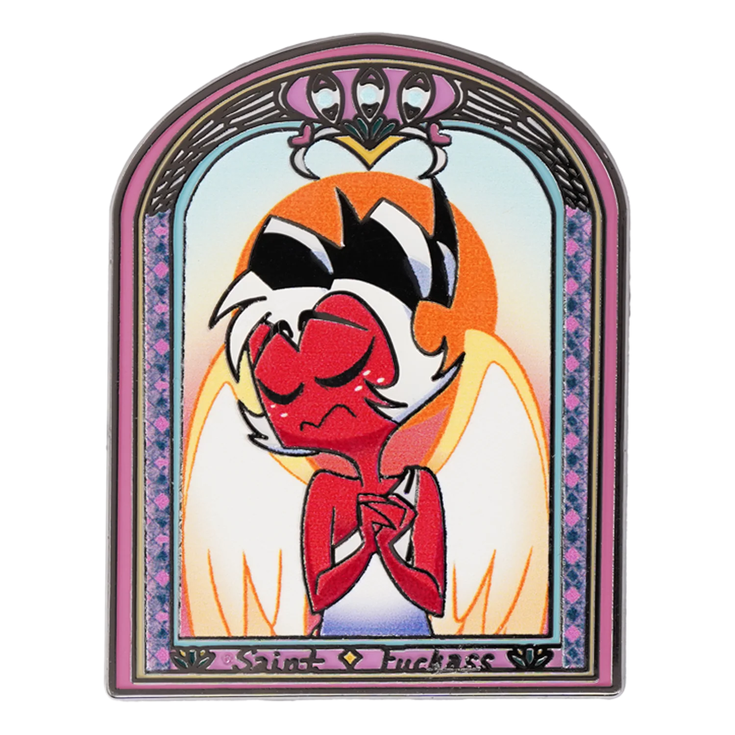 Saint Fuckass Enamel Pin