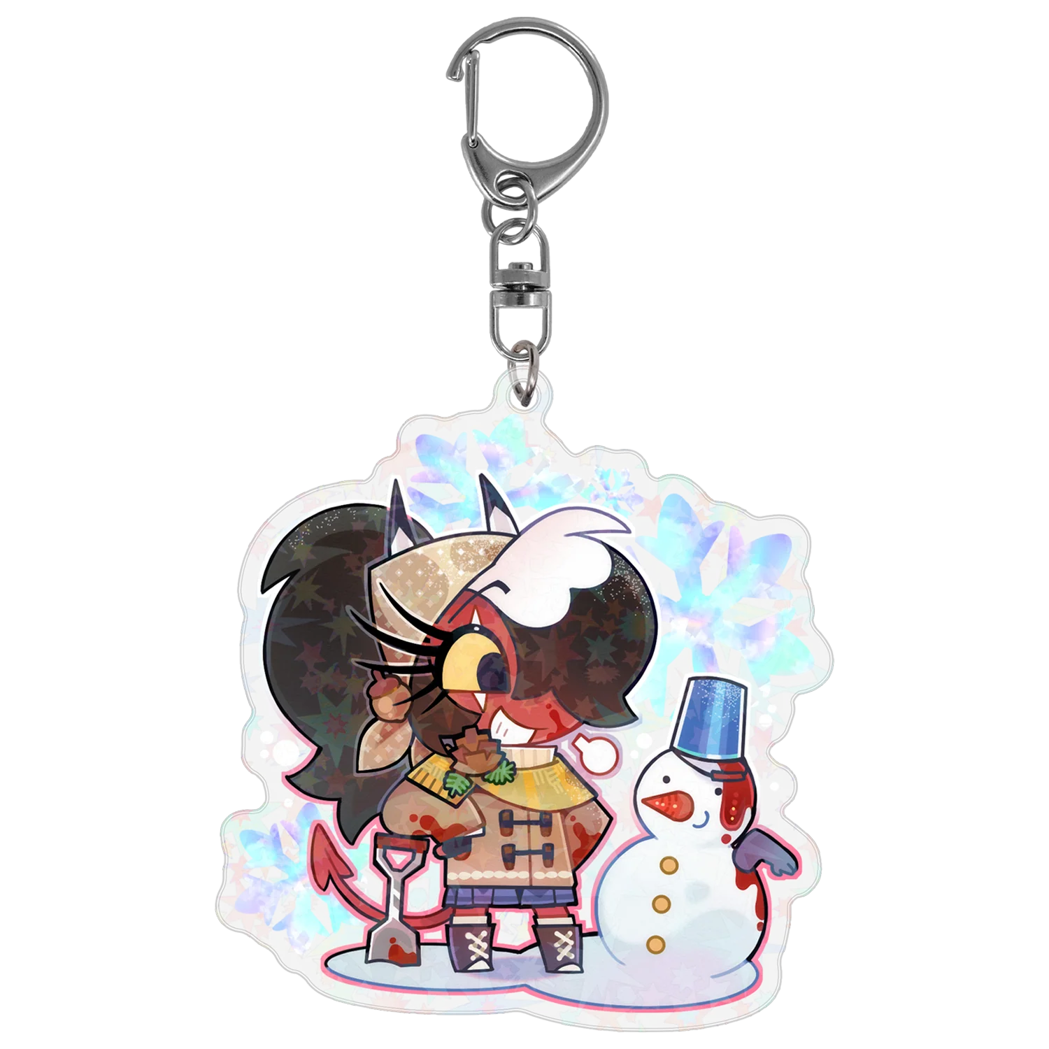 Sallie May - Cozy Winter - Holographic Keychain *LIMITED STOCK*