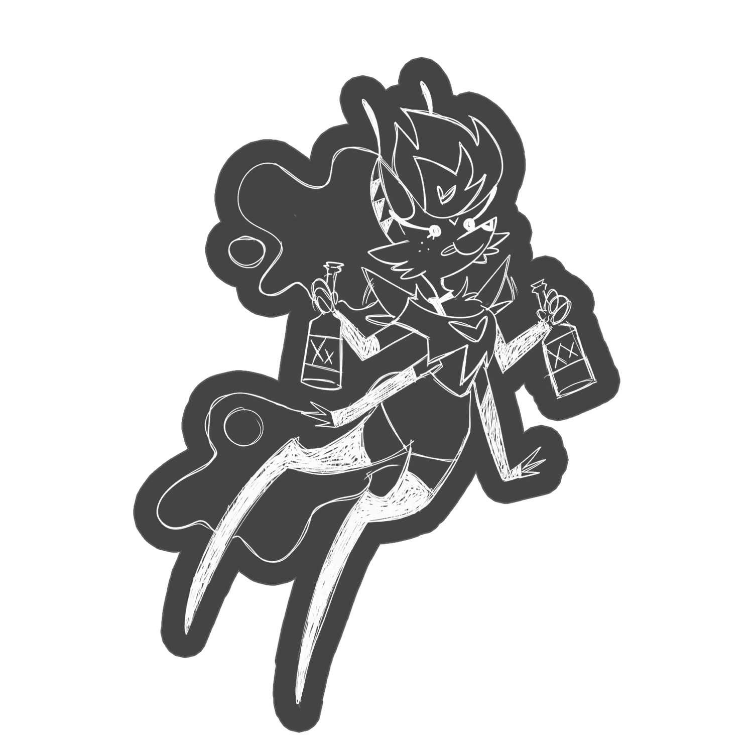 Sketchy Beelzebub Car Decal