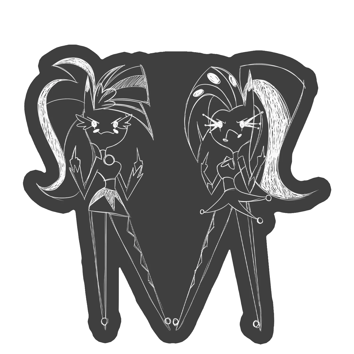 Sketchy Glitz + Glam Car Decal *LIMITED STOCK*