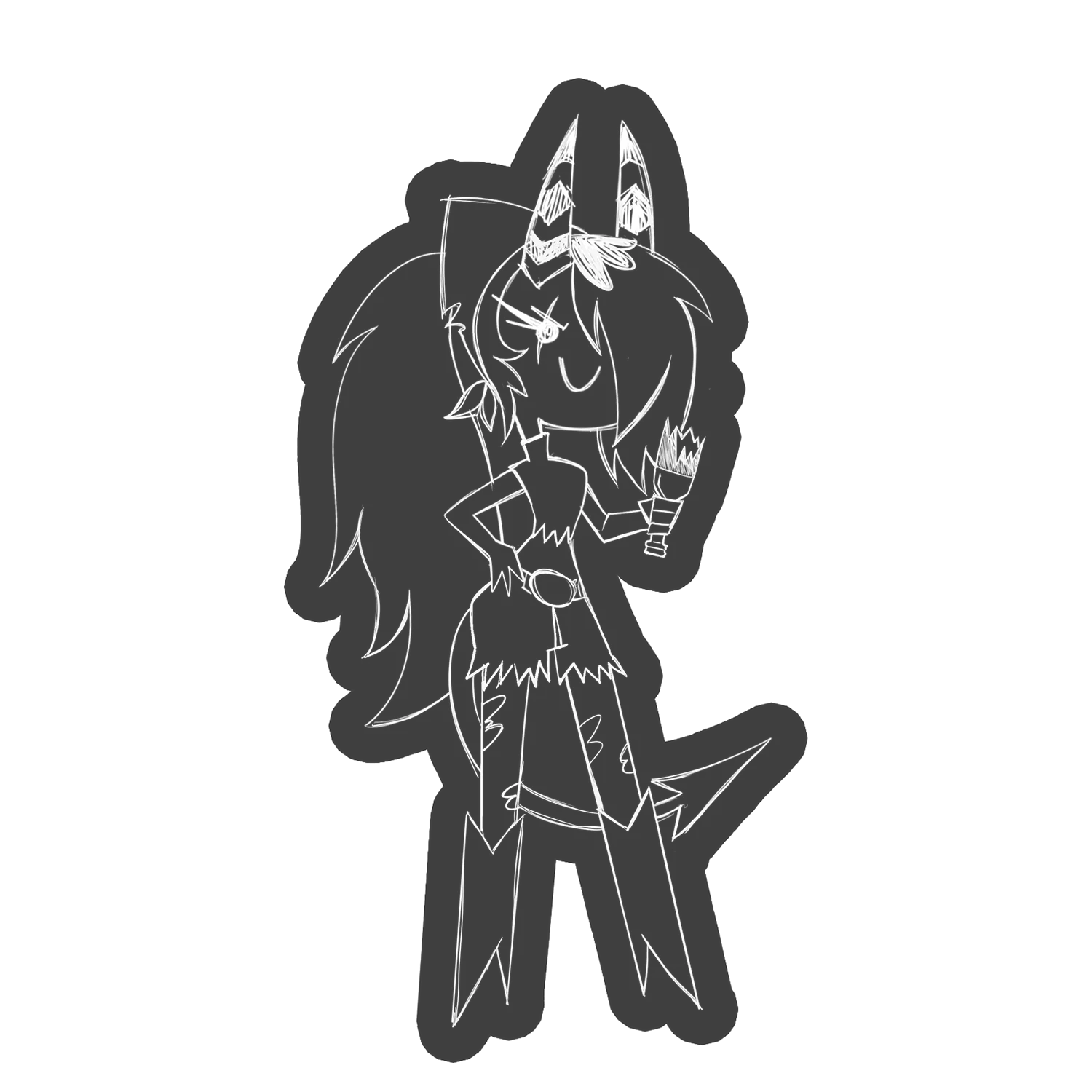 Sketchy Sallie May Car Decal