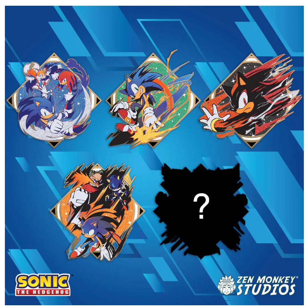 Speed Stamp Blind Bag Series: Sonic The Hedgehog Collectible Pin - Image 3