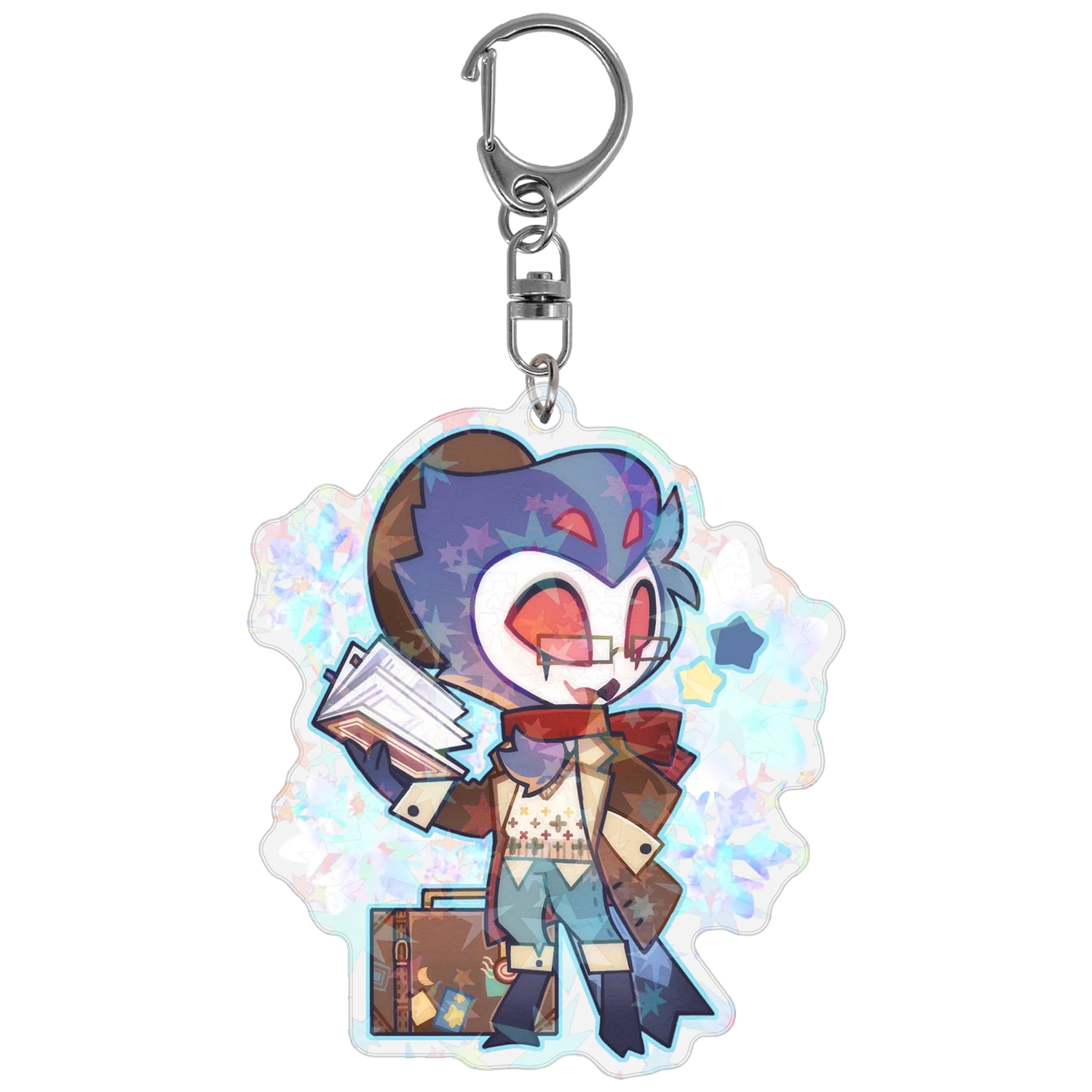 Stolas  - Cozy Winter - Holographic Keychain *LIMITED STOCK*