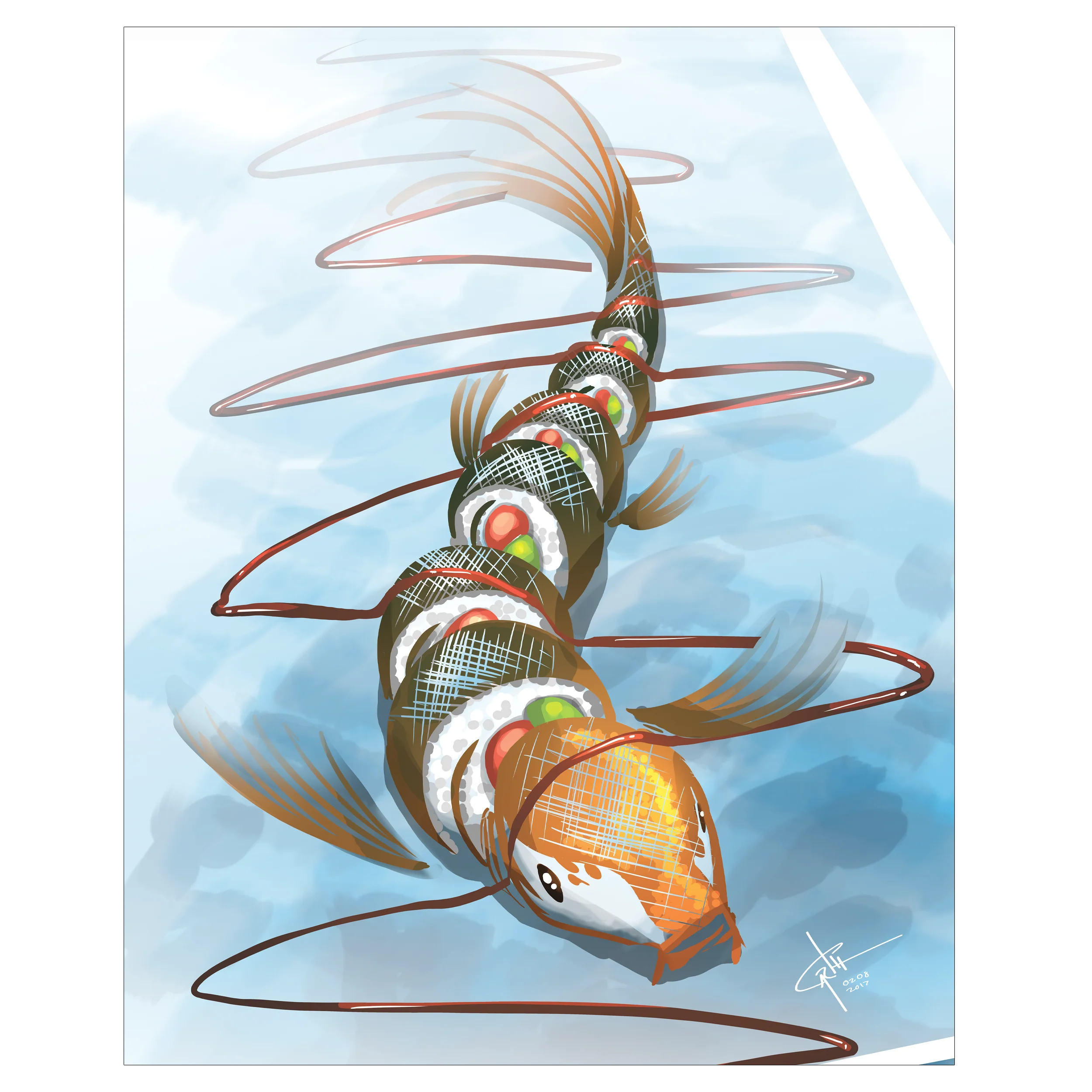 Sushi Fish - Poster Print