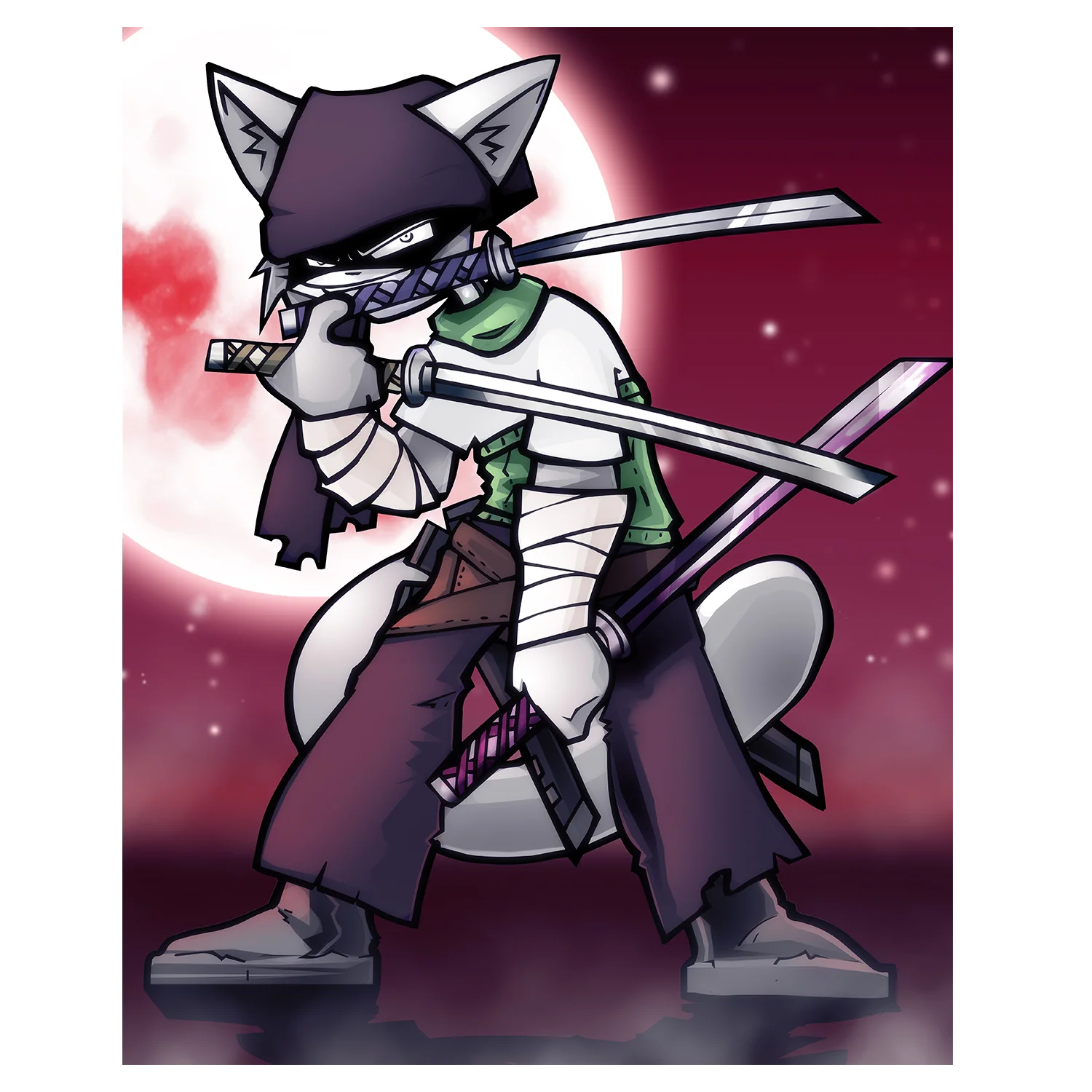 Leo Swordsman - Poster Print *LAST CHANCE*