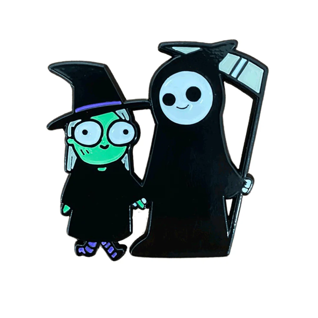 Thinking of Death - Sarah's Scribbles Pin *LAST CHANCE*