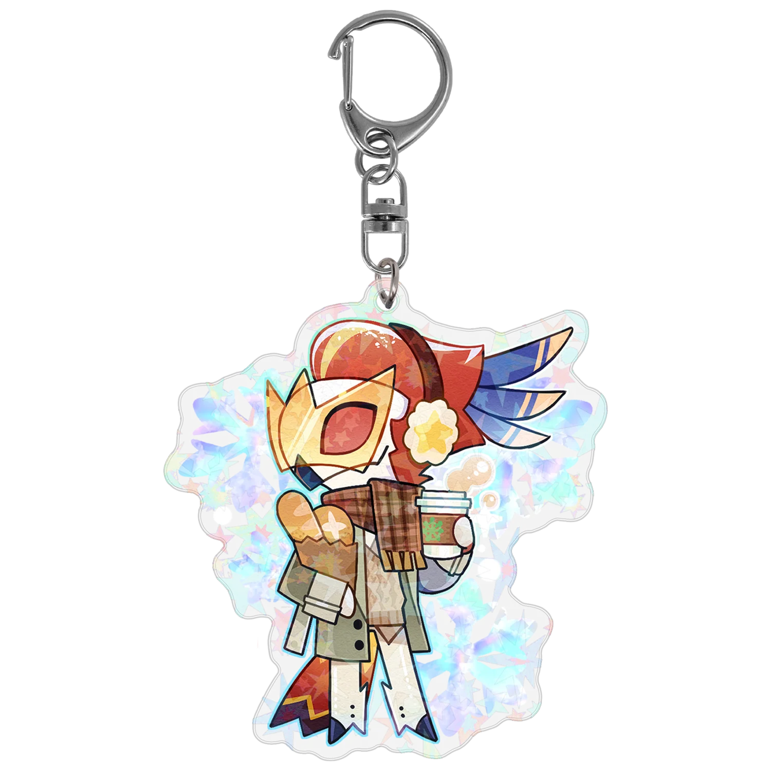 Vassago - Cozy Winter - Holographic Keychain *LIMITED STOCK*