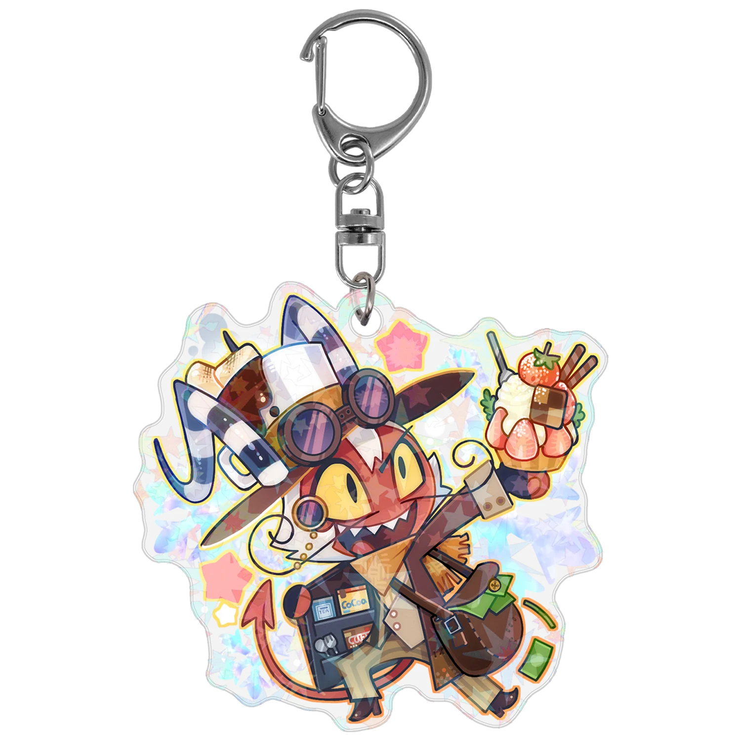 Wally Wackford - Cozy Winter - Holographic Keychain *LIMITED STOCK*